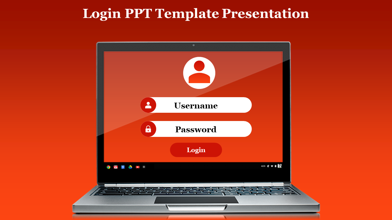 Login PPT Template Presentation